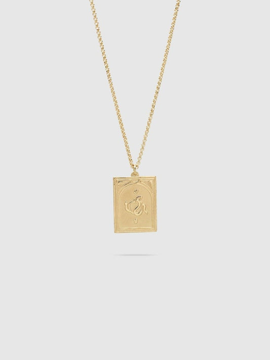 Tom Wood Tarot Lovers Pendant Necklace in Gold