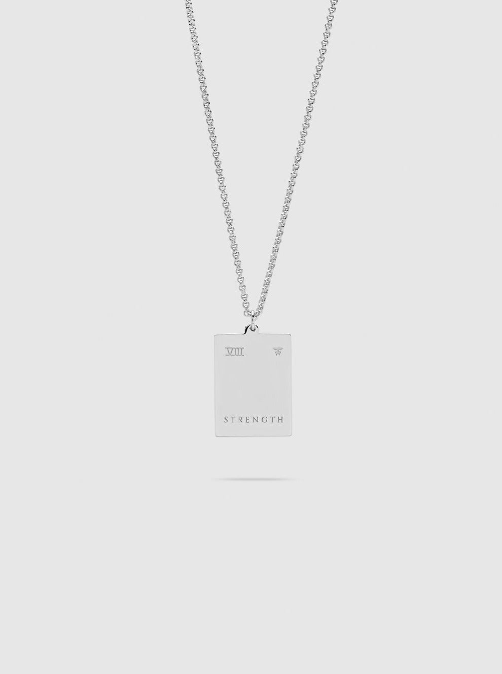 Tarot Strength Pendant Necklace in Silver – Designer Boutique