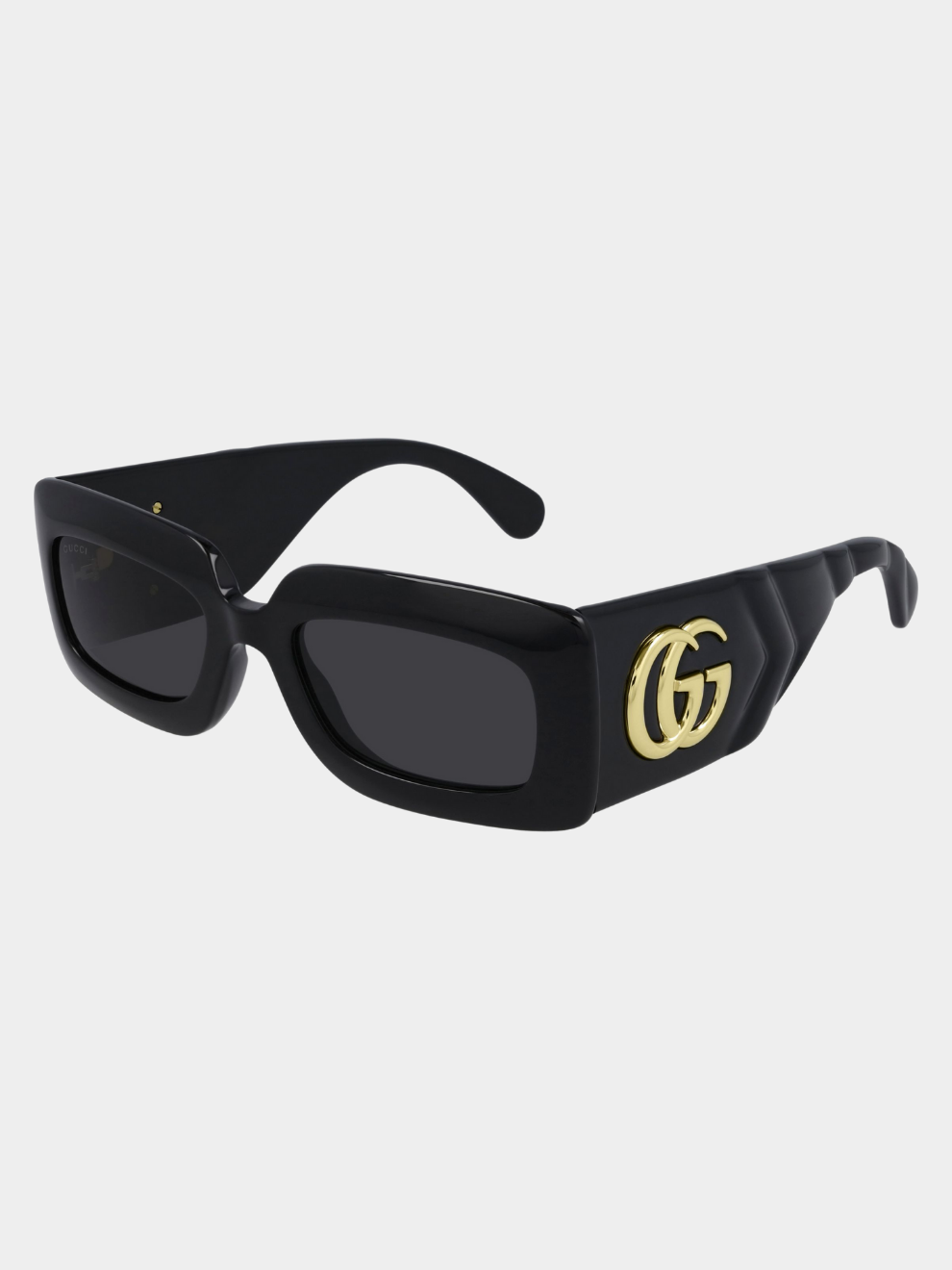 GG0811S001 Gucci Rectangular Sunglasses in black