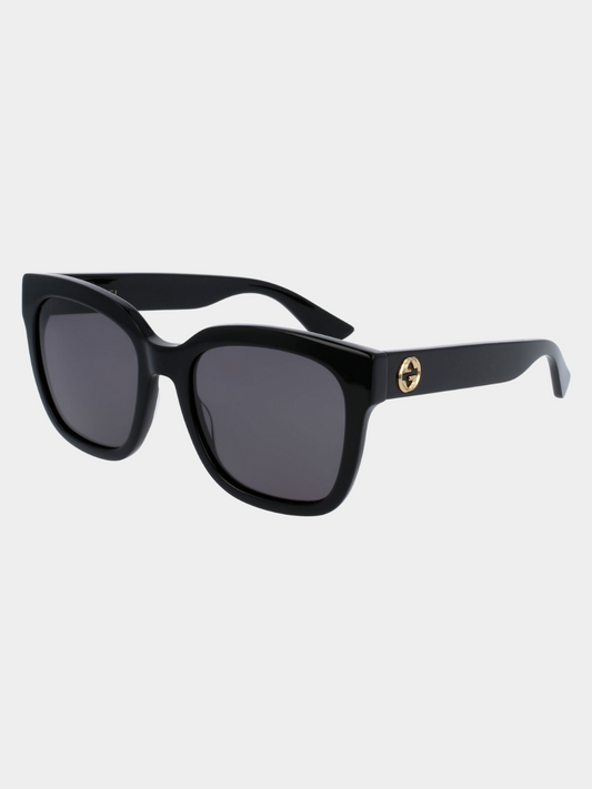 GG0034S001 Gucci Square Acetate Sunglasses in black
