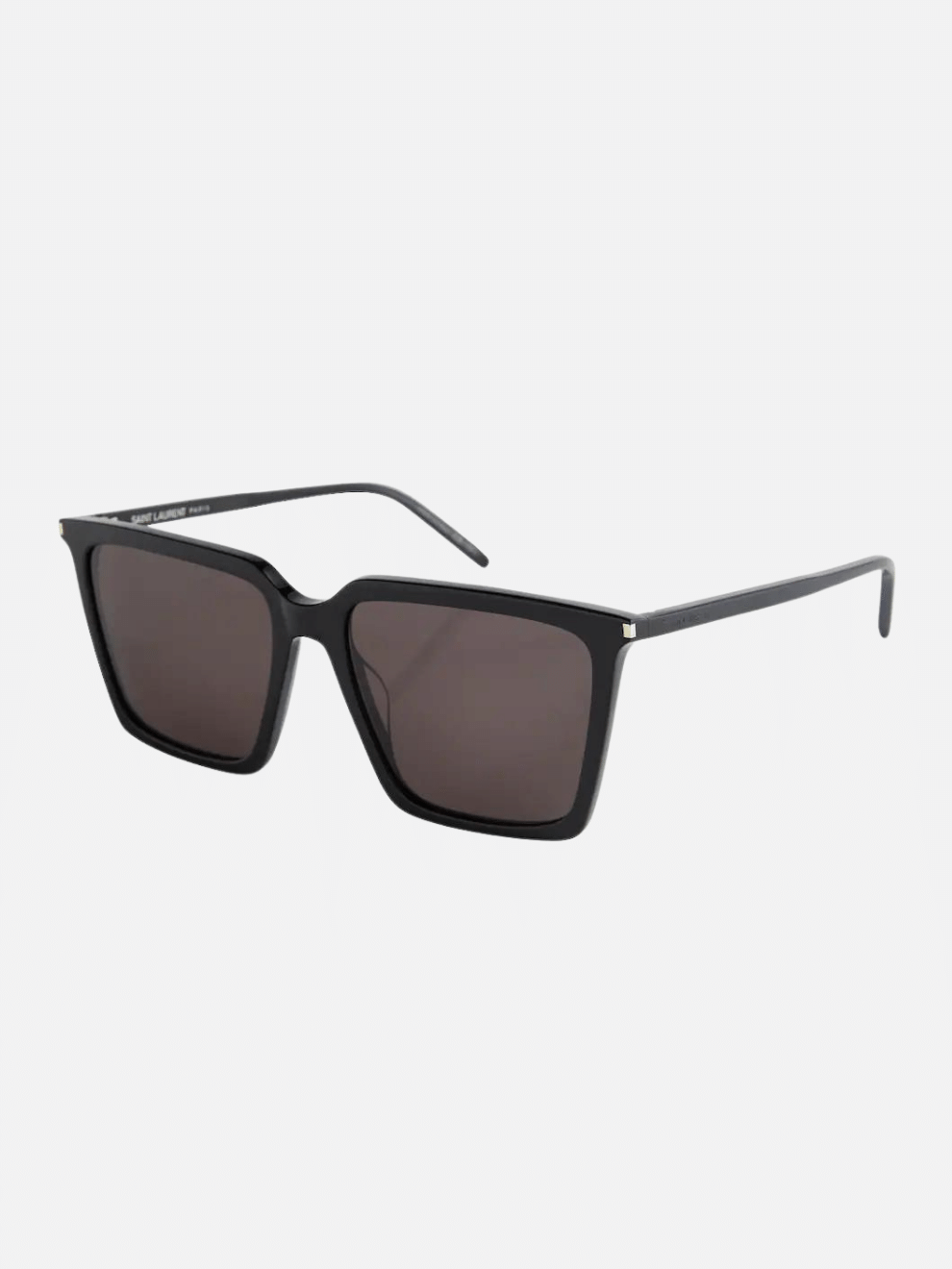 Square Minimalist Sunglasses in Black