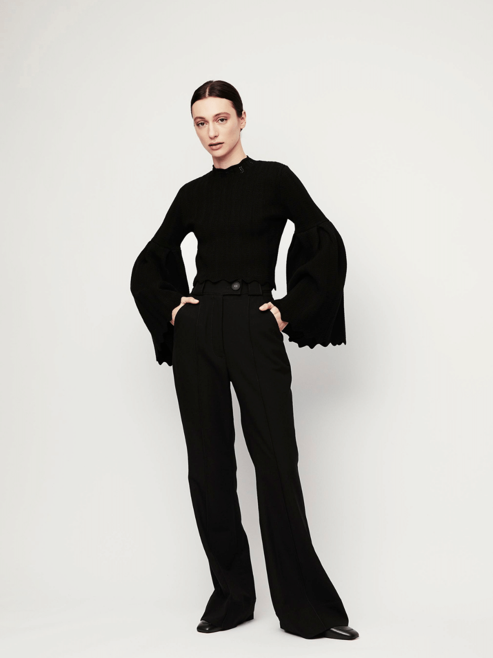 Chloe Knit Top in Black