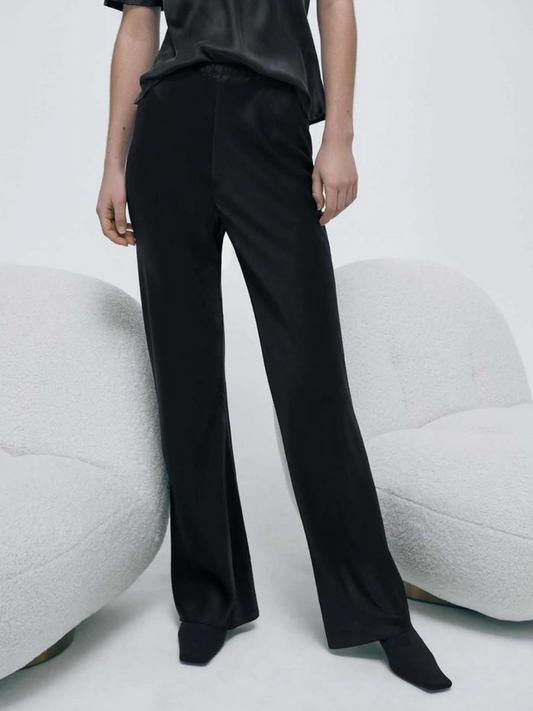 PRE-ORDER Bias Cut Pants in Black