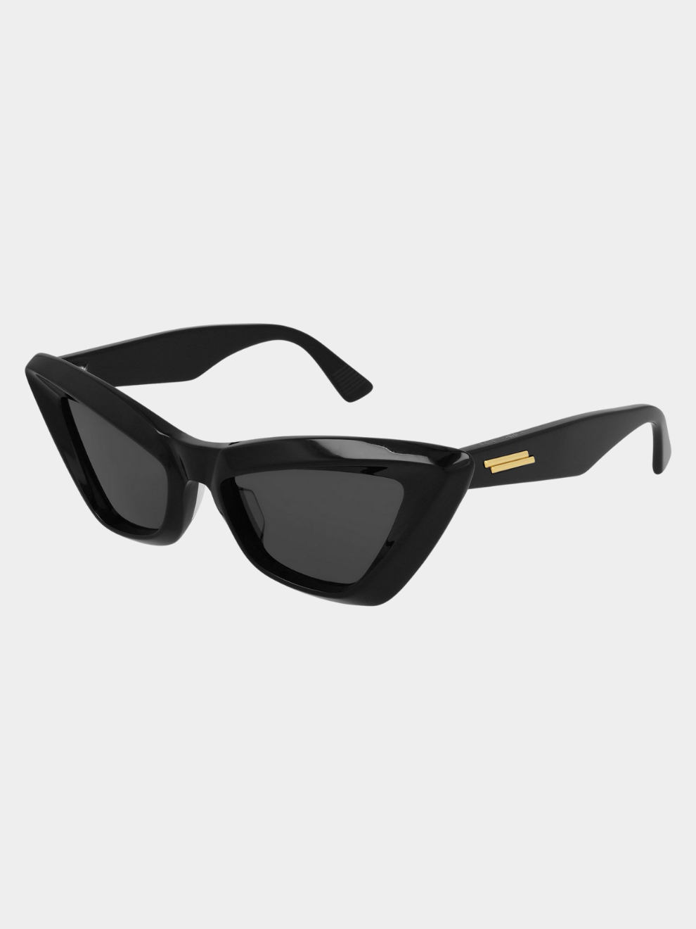 BV1101S001 Bottega Veneta Acetate Cat Eye Sunglasses in Black 