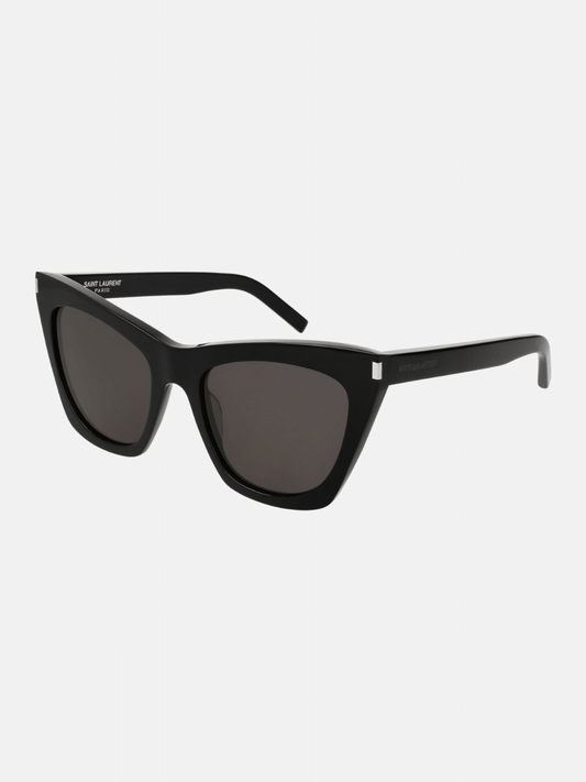 Kate Angular Cat-Eye Sunglasses in Black